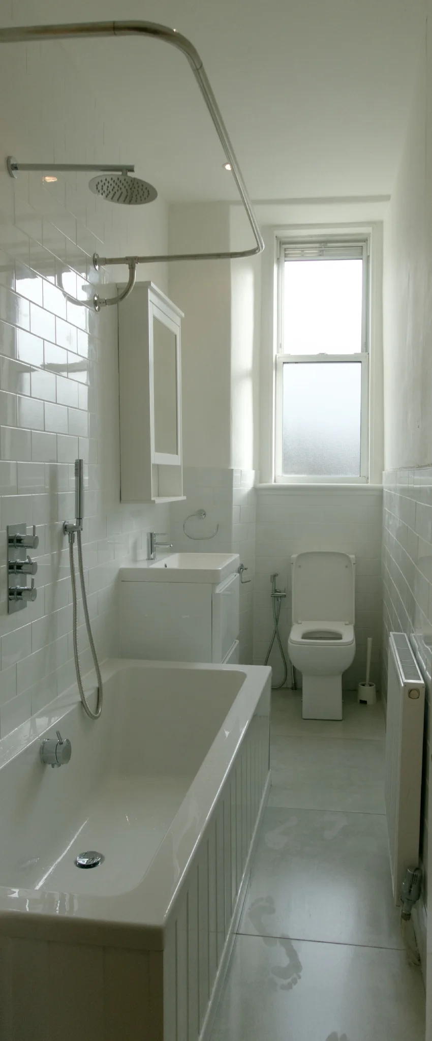 The much improved bathroom! 