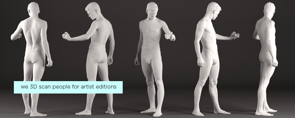 3D scan of a person to produce bronze statue