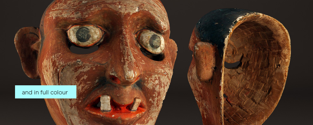 3D scan of a museum artifact in full colour