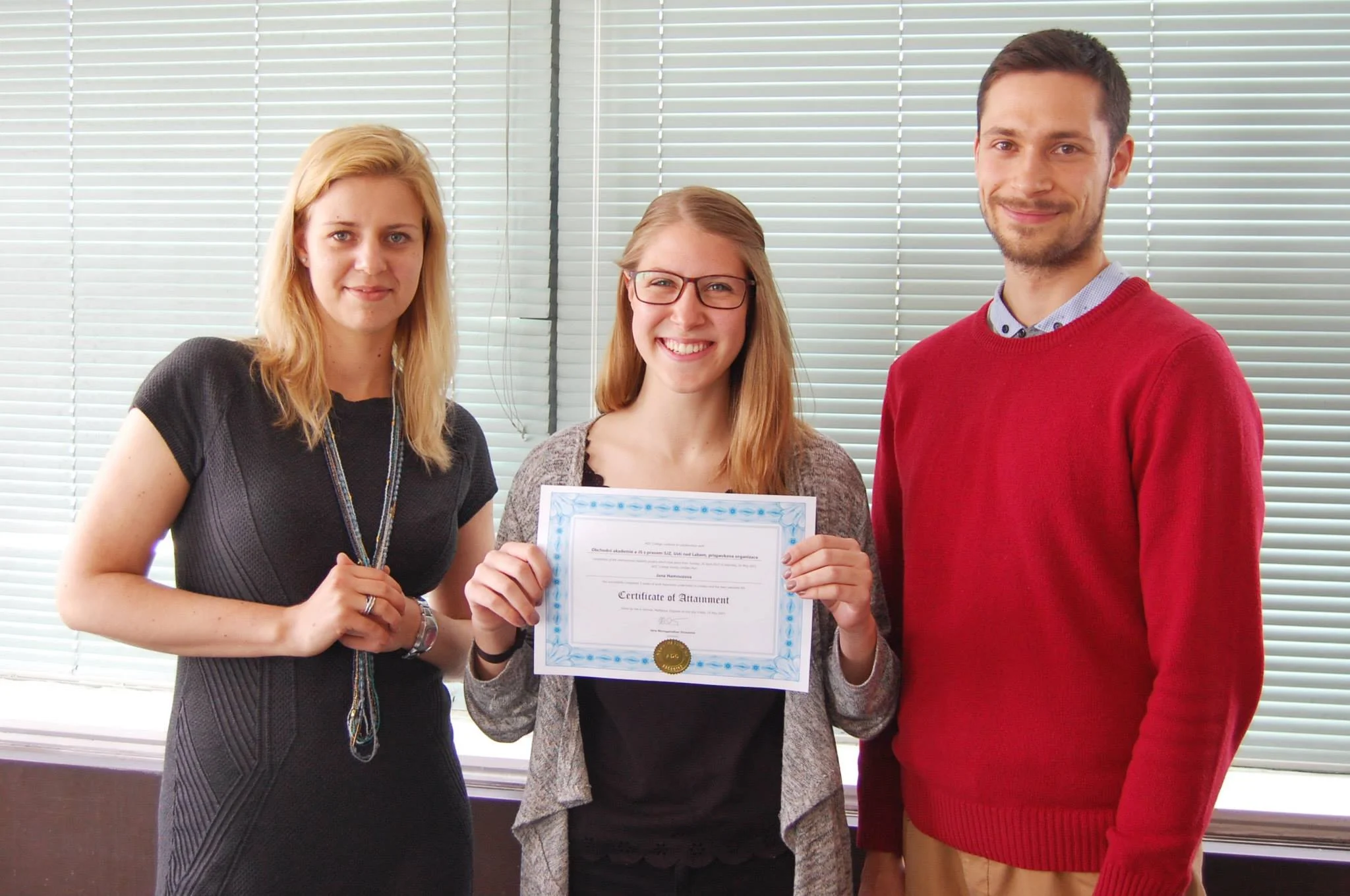 A student from The Czech Republic