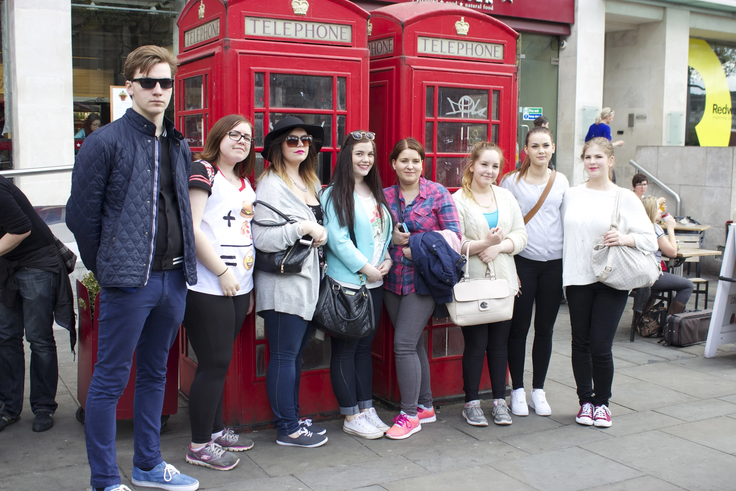 Students from Lofoten explore London. Photo: Marte Lundberg