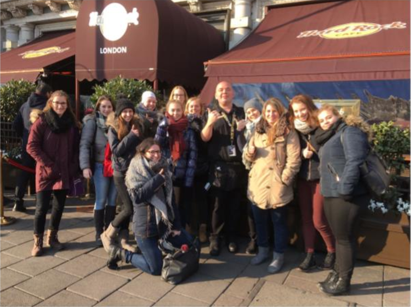 The Austrian group in London.