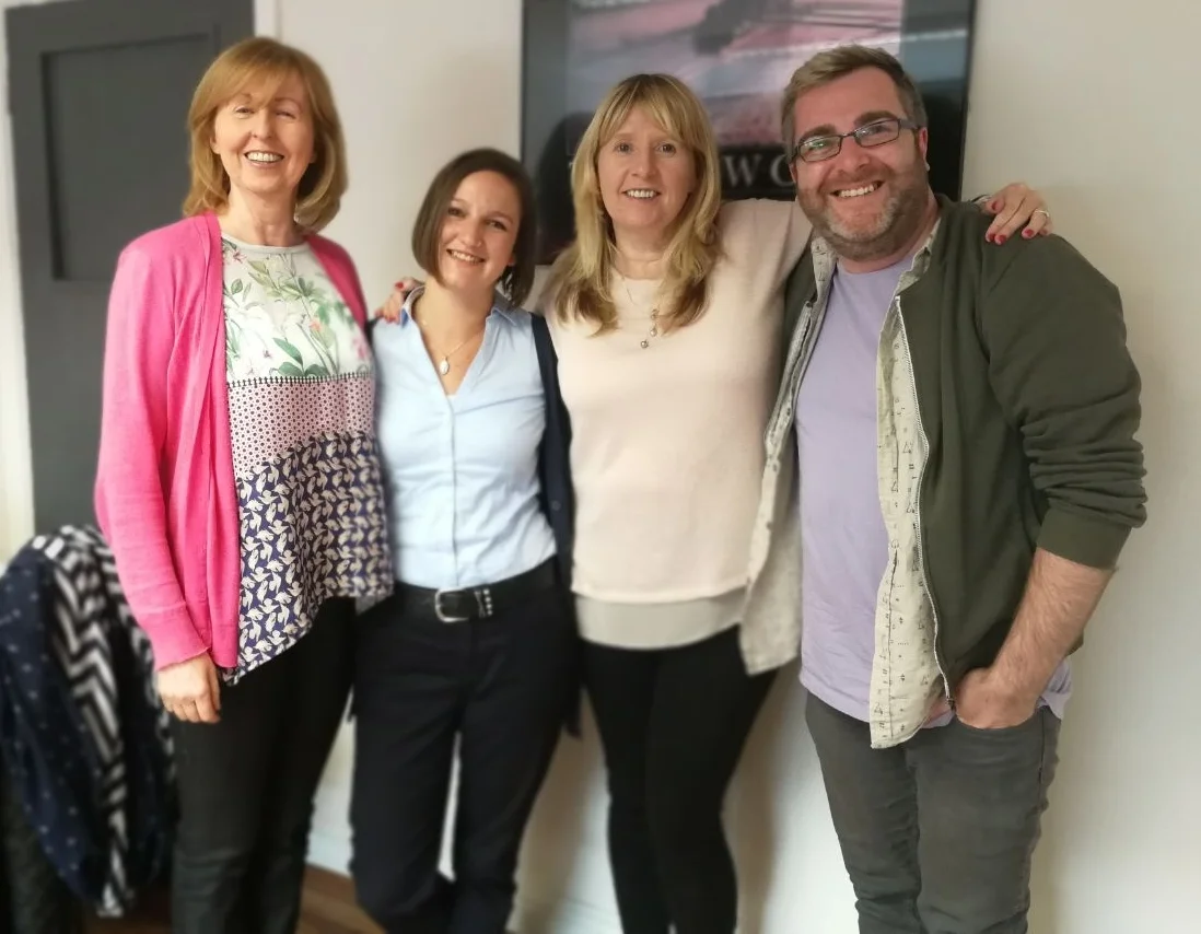 Catharina with her colleagues at Travel Representation Solutions.