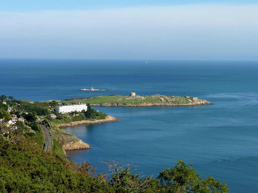 A view over Dalkey Island from Killiney Hill