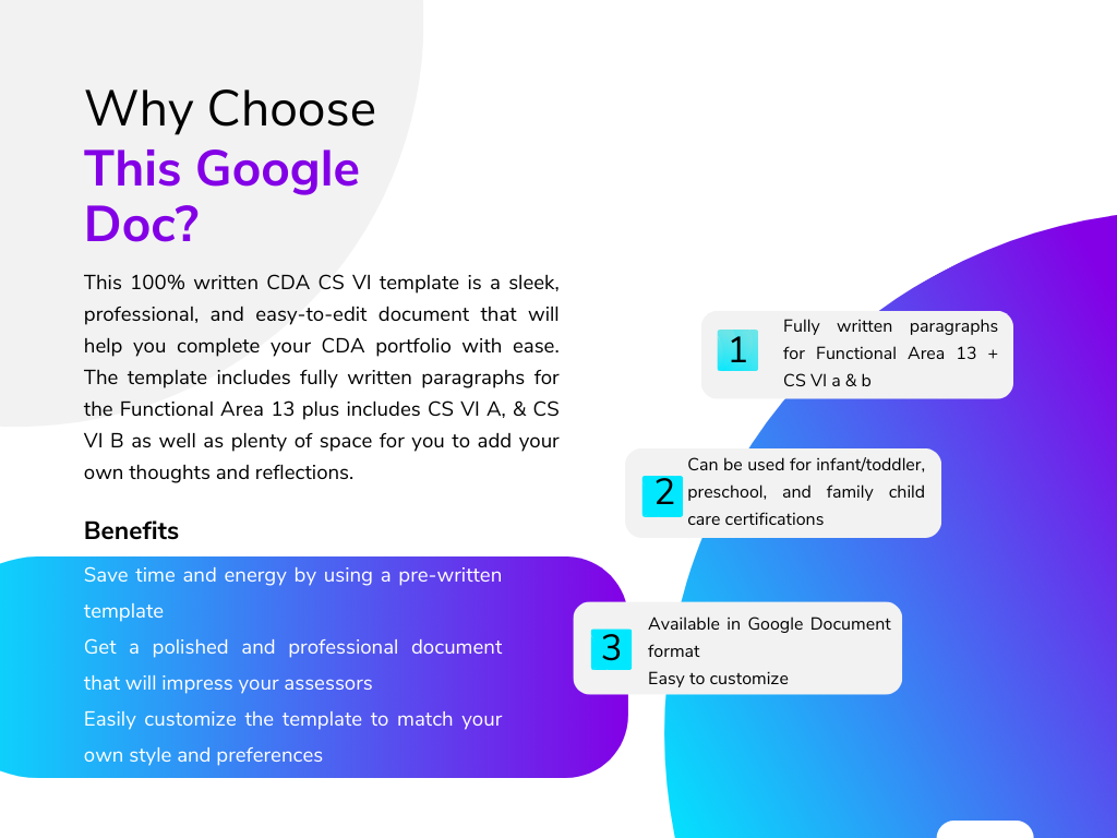 CDA Competency Statement VI: Save Time & Get Your Credential in No Time ...