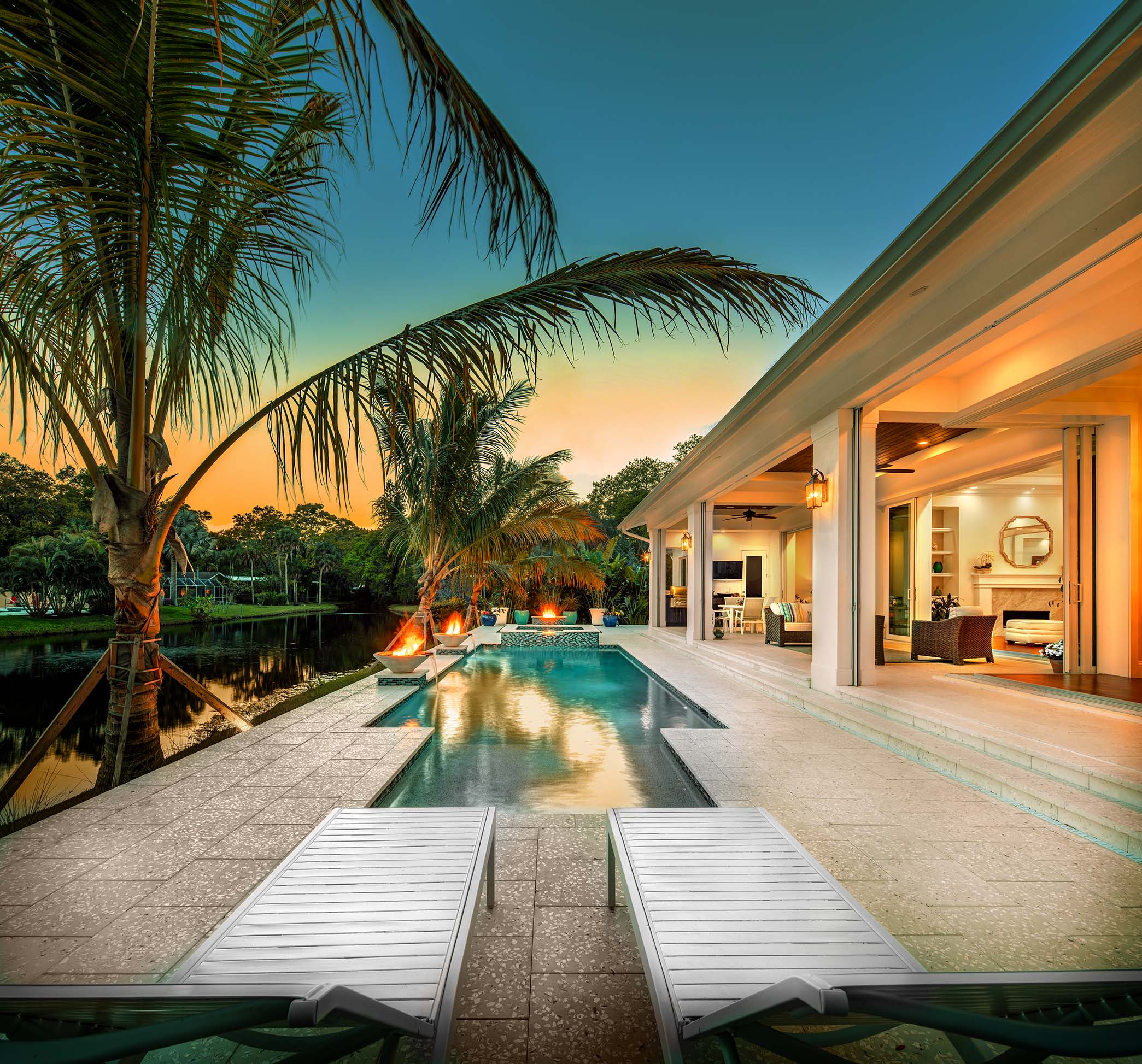 Sarasota Custom Home Luxury Pool and Spa