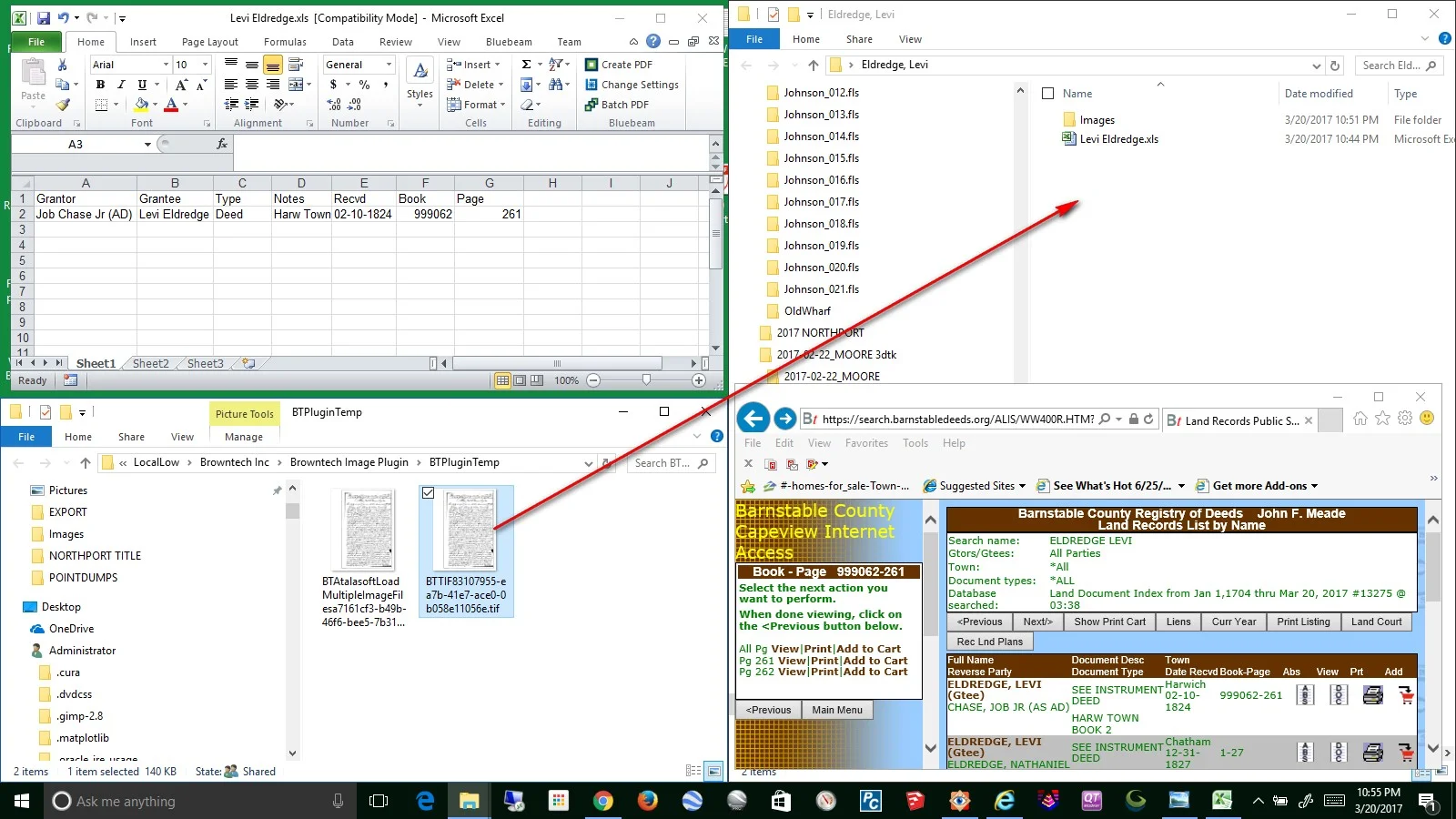 [Browntech disables screenshots and copy when an image is loaded] Once you have copied all the data into the Grantor/Grantee List, in IE, click DOC, VIEW (all pages). &nbsp;The image will show up in the Browntech Folder and you can drag and drop it …