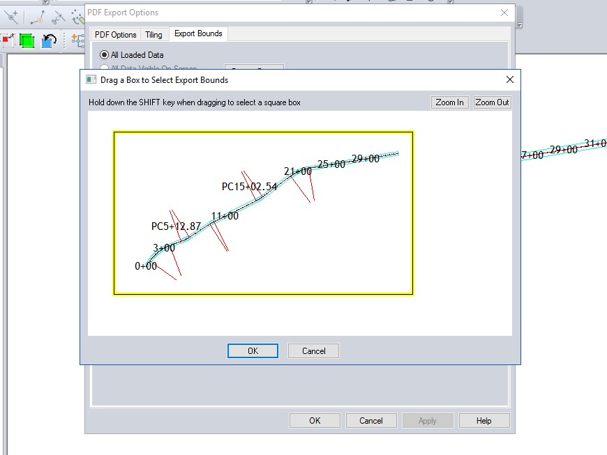 I like to draw the box. Now those labels don't look right in the software, but check out the PDF below...