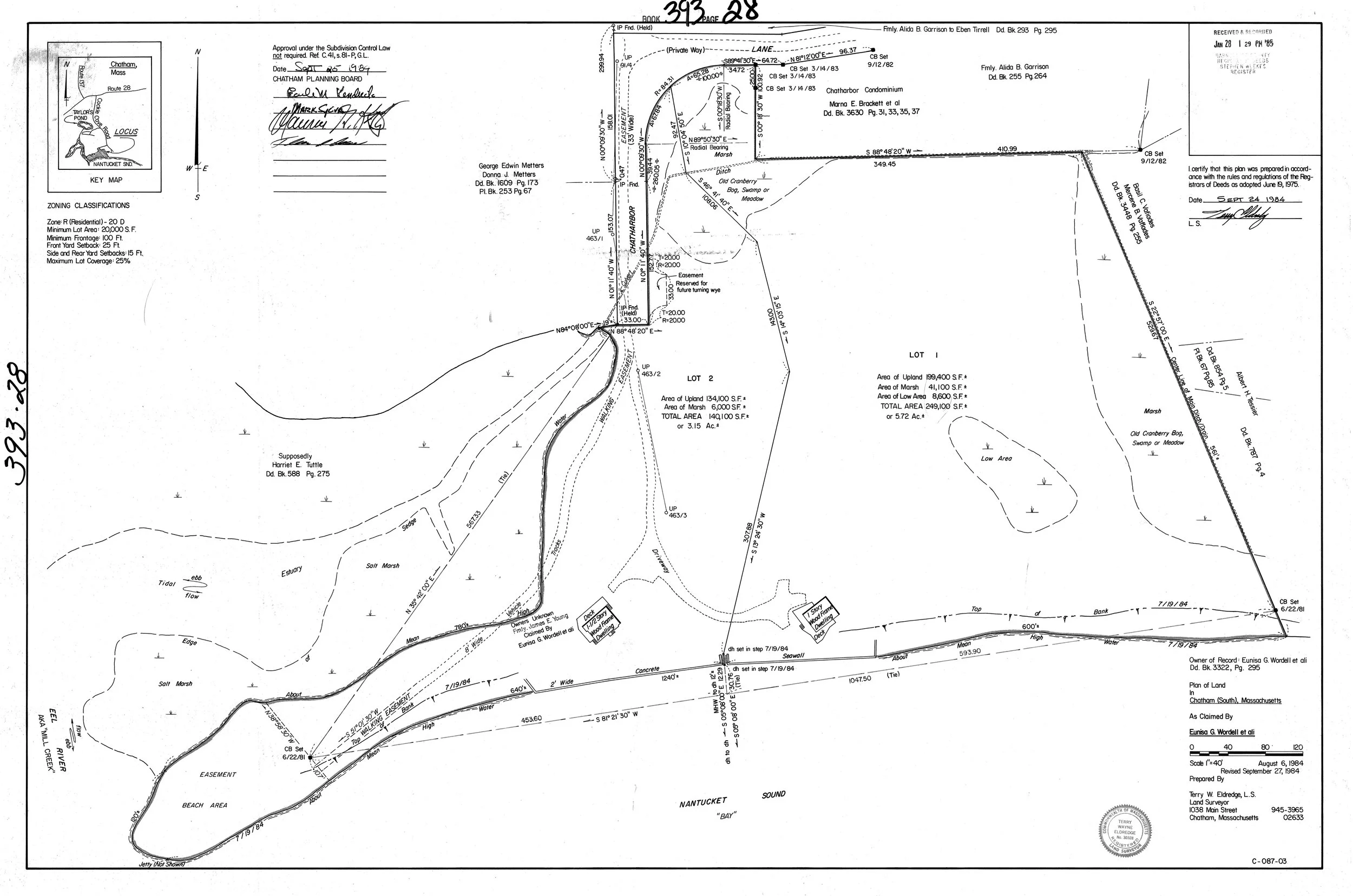Pl 393-28 Two lot Division 1984.jpg