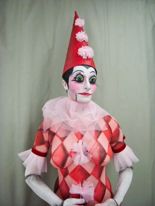 Harlequin bodypaint: Mercury Makeup