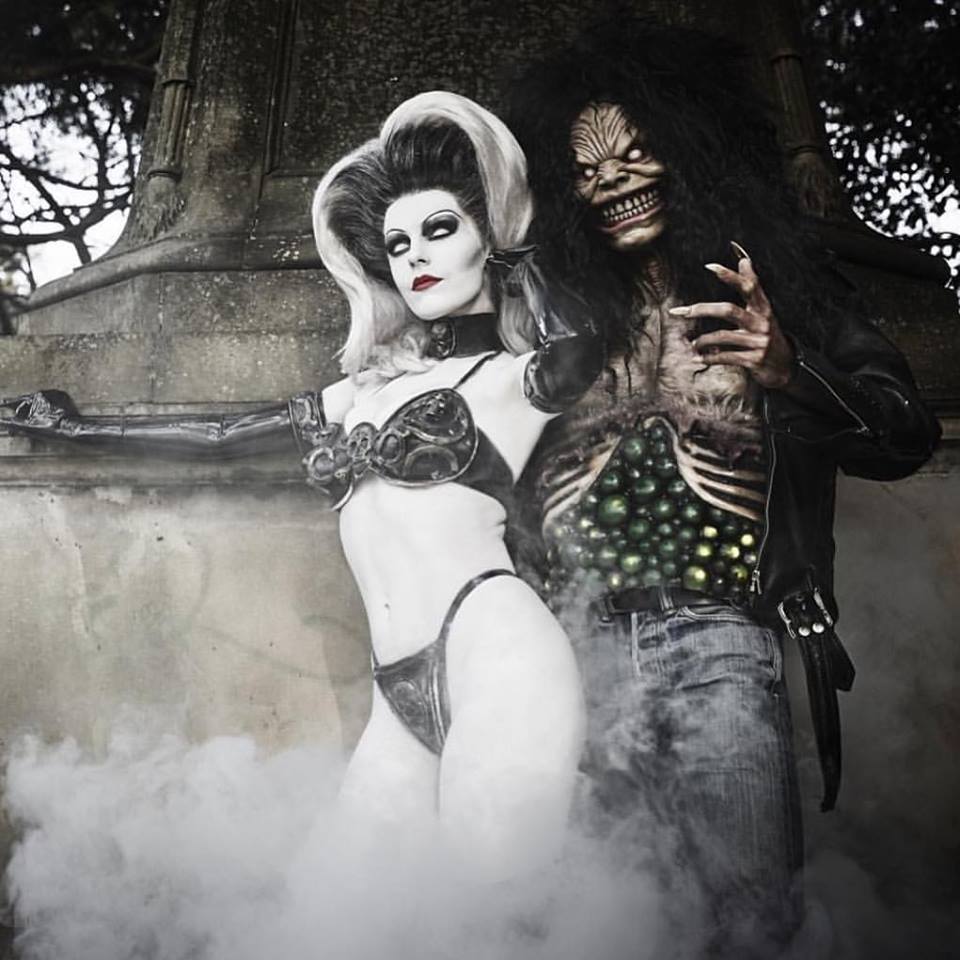 Lady Death Body paint/makeup and wig application by Mariel McClorey