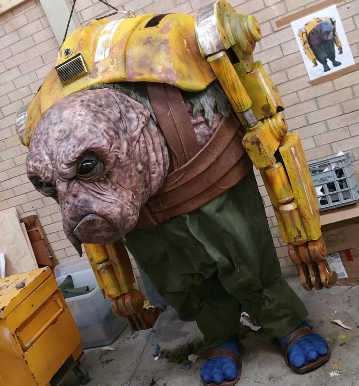 Star wars creature. Team Job. Face and body paint by Mariel McClorey.