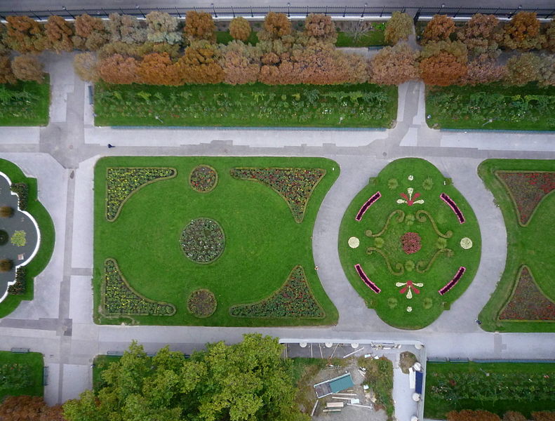 Aerial view of Volksgarten