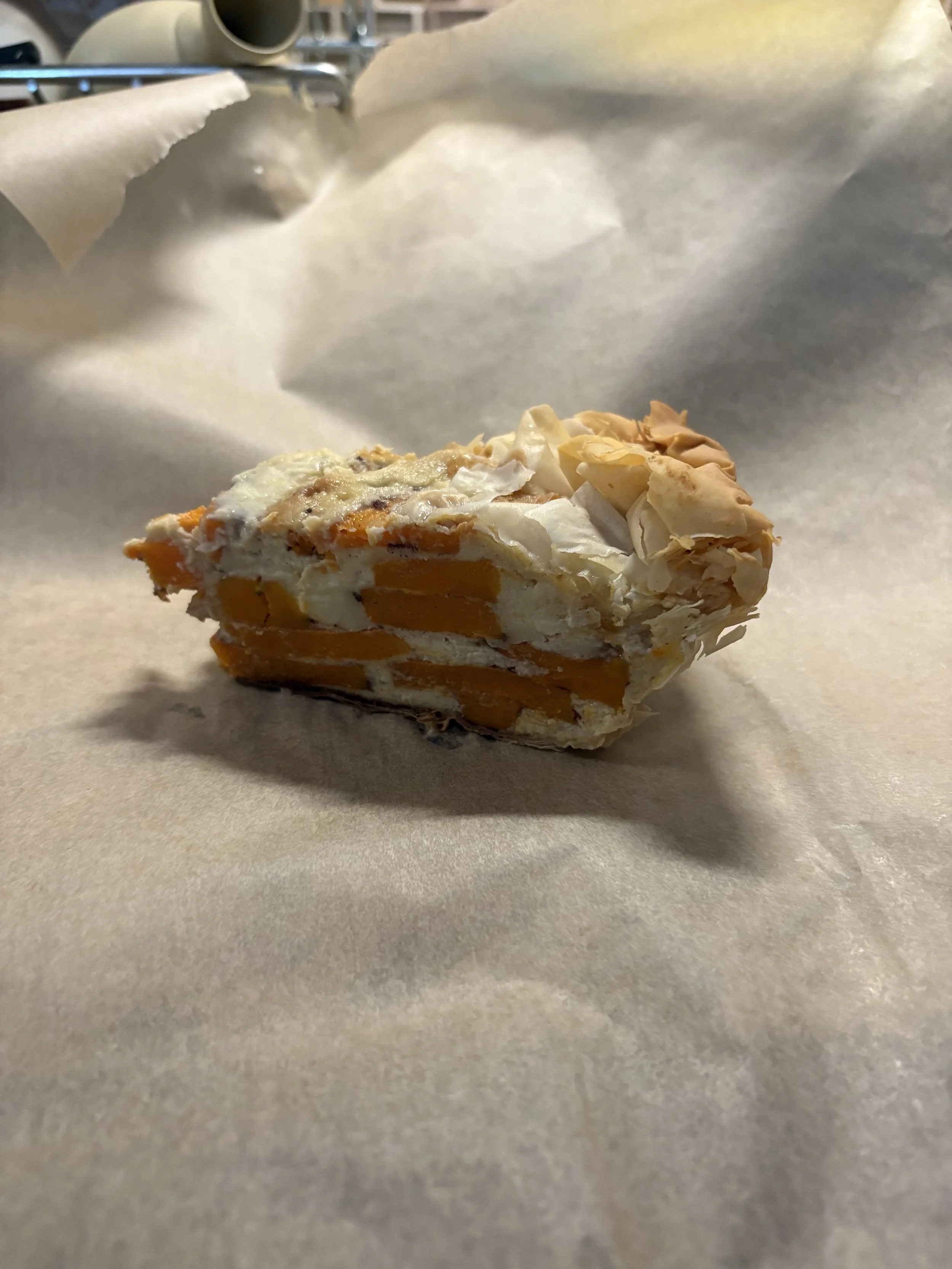 butter nuts 
squash pie( second day)