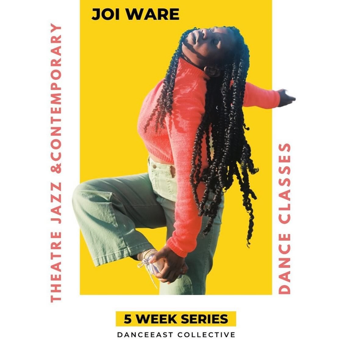 We are thrilled to welcome Nashville dance artist Joi Ware to DancEast Collective for a special Adult dance series! 

MONDAYS
Theater Jazz 7:00-8:30pm

Tuesdays 
Contemporary Phrasework 10:30-12:00

All classes are only $10! Sign up at link in bio. S
