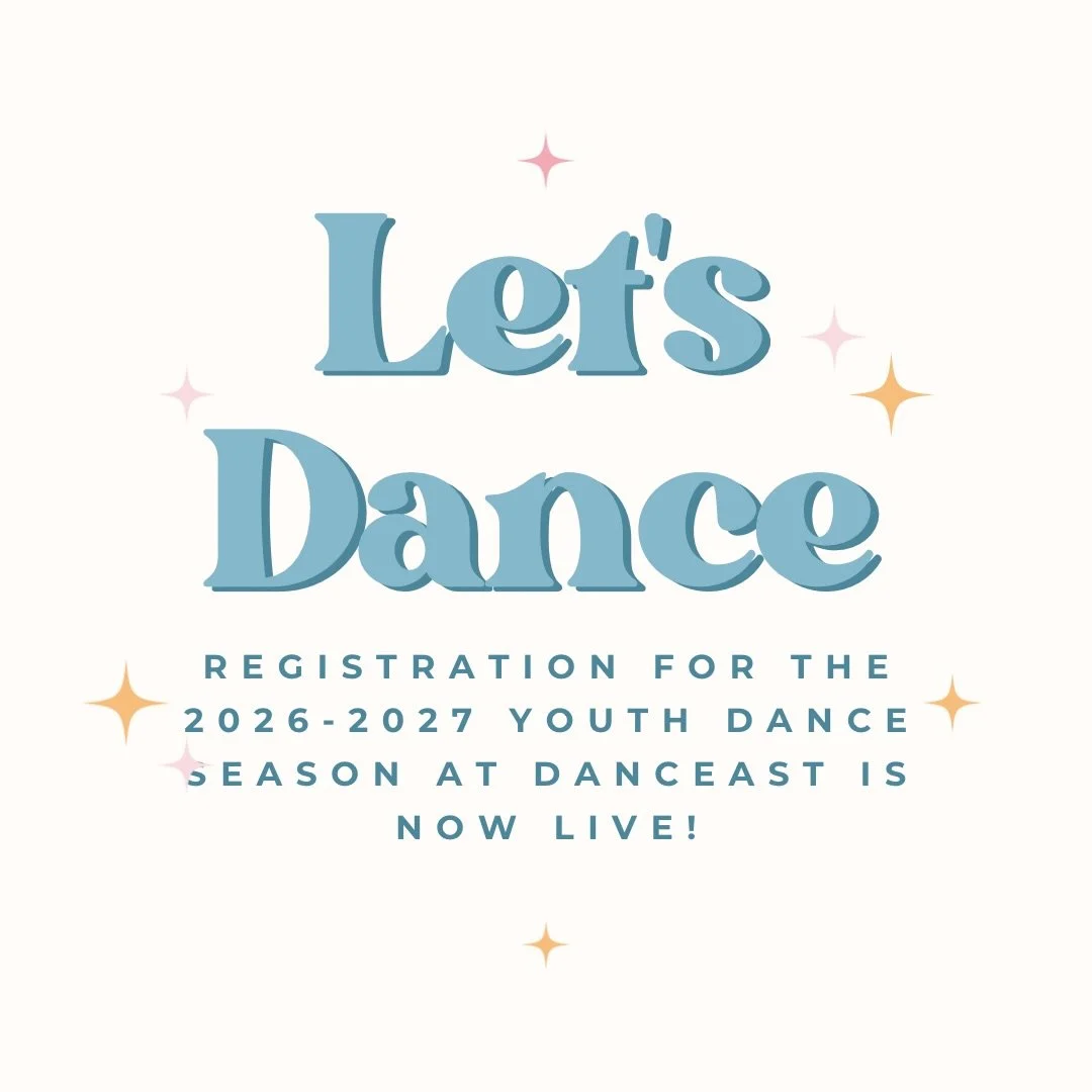✨ Registration is now OPEN for DancEast&rsquo;s 2026&ndash;2027 Youth Dance Season! DancEast.org/youth ✨

Classes for dancers ages 2&ndash;18 begin August 14, and we can&rsquo;t wait to welcome both new and returning students into the studio for anot