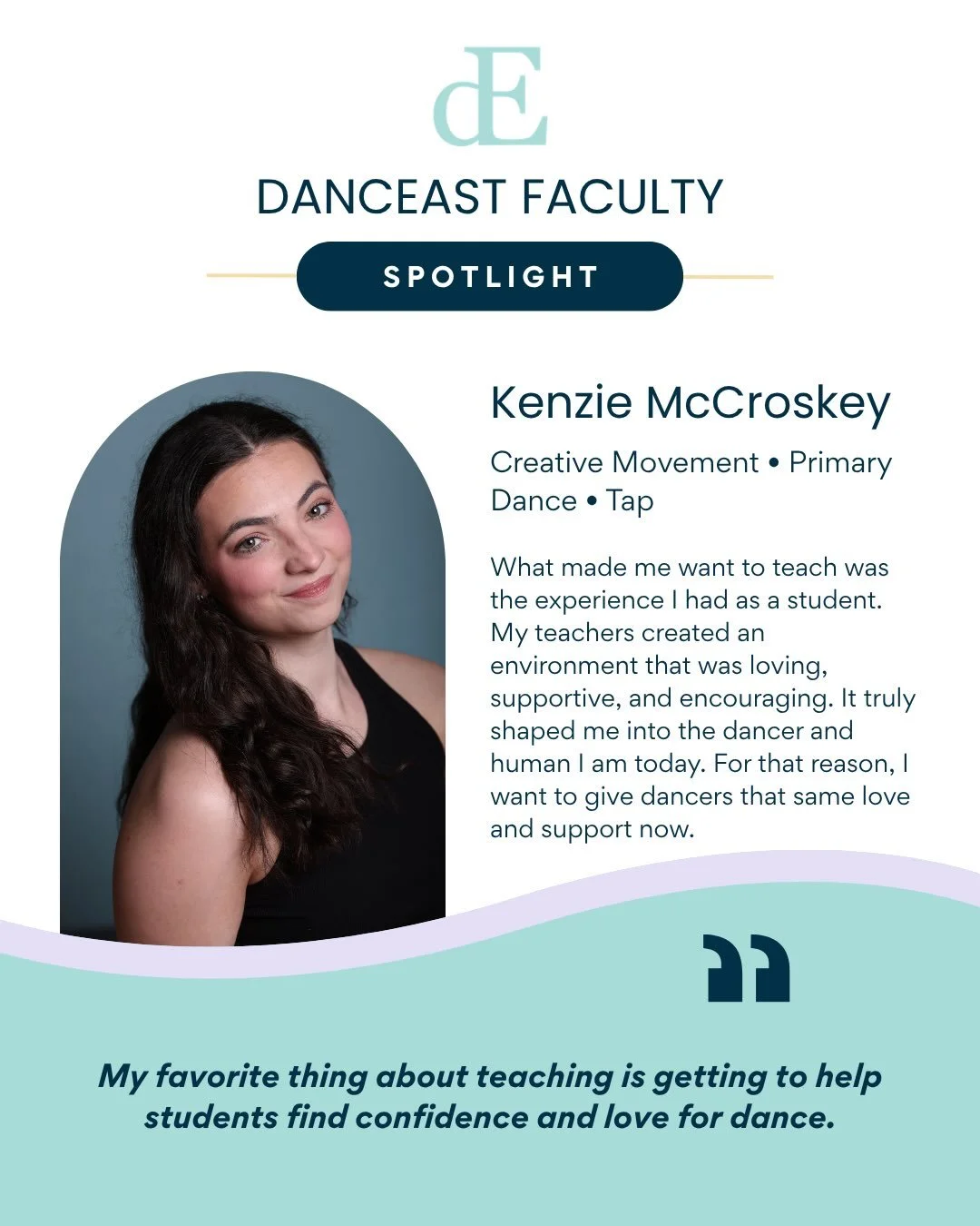 Meet Kenzie McCroskey! 🌟

Kenzie McCroskey is a dance artist from Columbia, Tennessee, and Tennessee has been home her whole life. That deep-rooted love of place carries into her love for the Nashville dance community, a community she feels lucky to