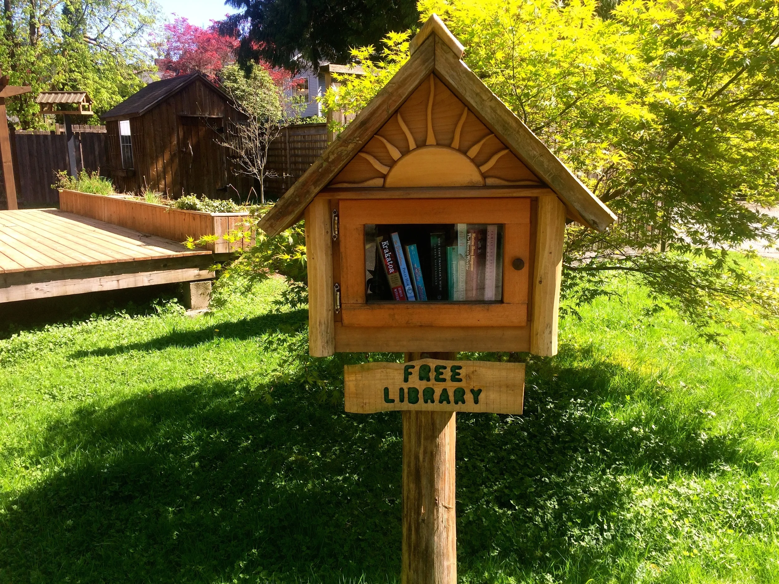 A Free Little Library in North Vancouver. Deep Cove Crier photo