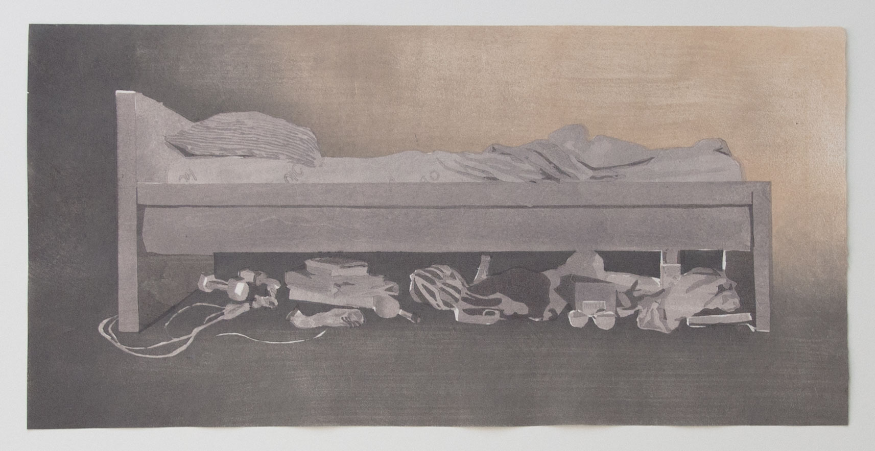 Under the bed, 2015, 7.5" x 15"