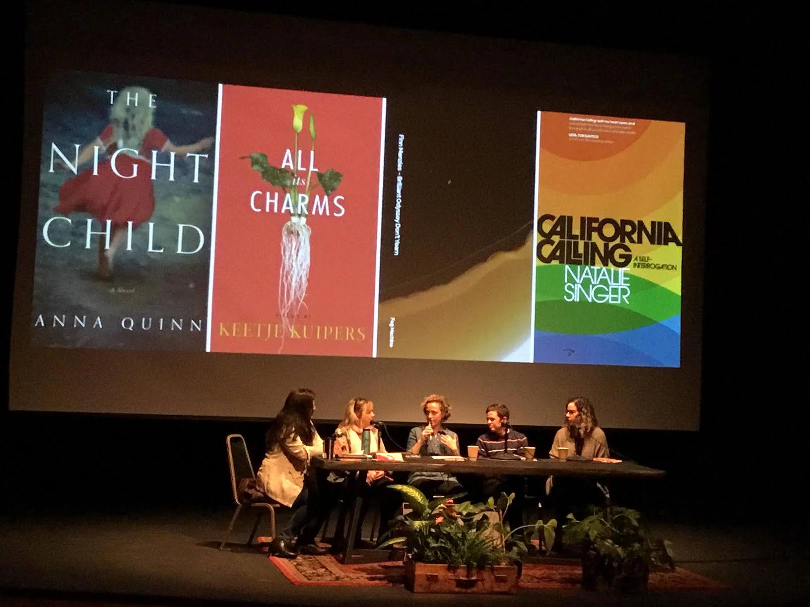 My Body, My Voice 2019 panel w/authors Anna Quinn, Keetje Kuipers, Finn Menzies, Natalie Singer