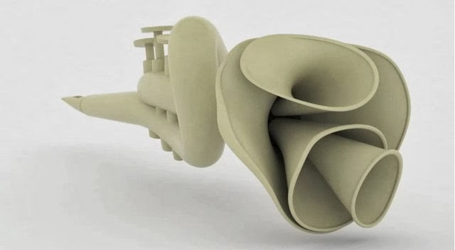 A concept design from MIT Media Lab, to illustrate the possibilities with 3d printing.