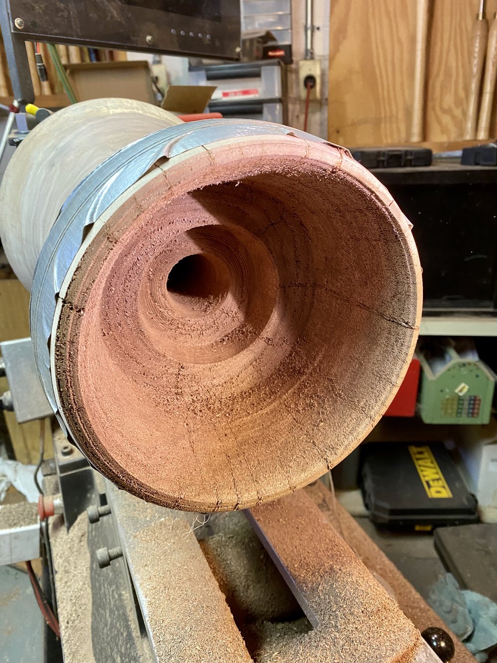 Turning the base