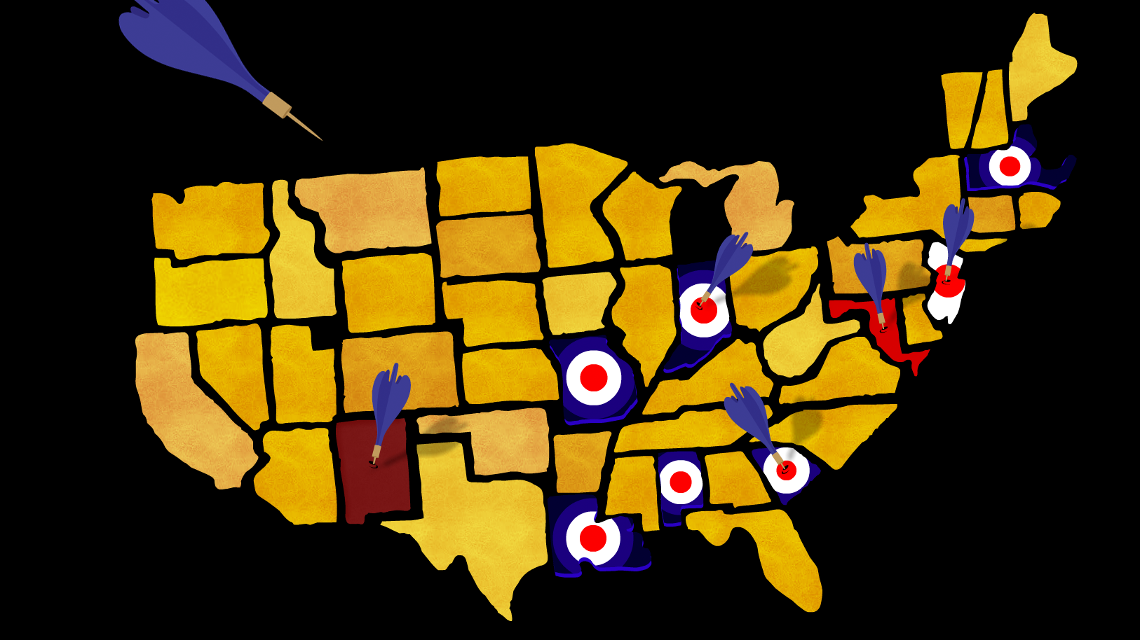  Targeted lawn dart removal of several states. 