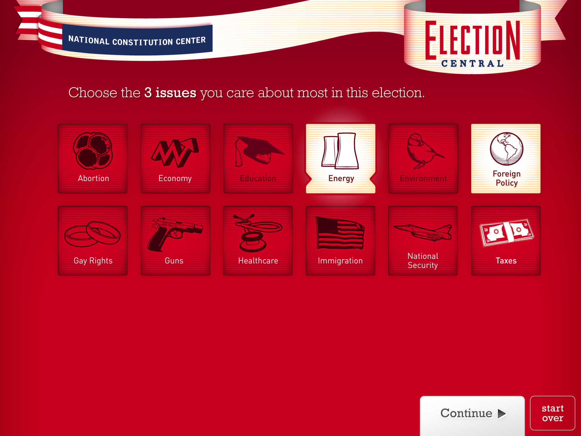 Step 1: Choose your issues