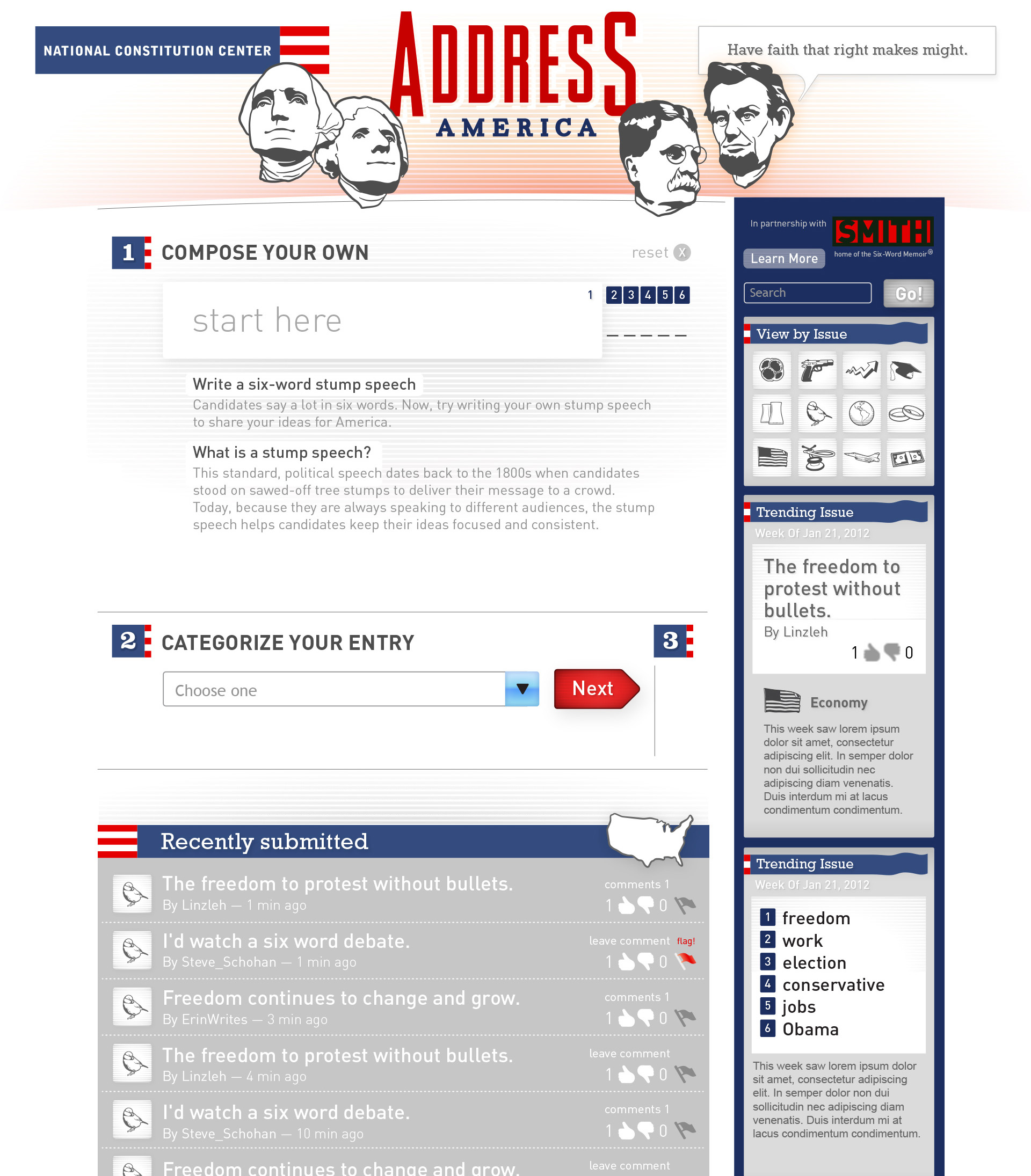 The online version of Address America