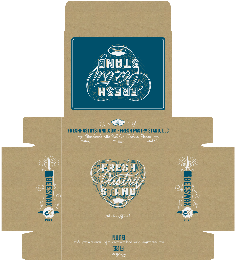 This is the large-flat box layout for items such as tea-towels.