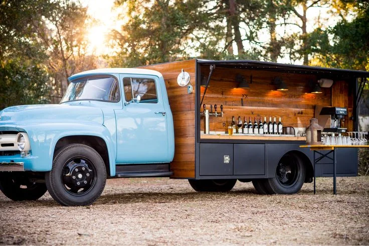 A creative solution to bringing the goods to them!