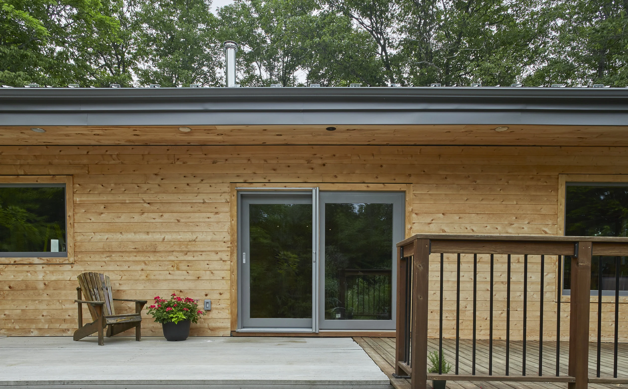 House with horizontal wood siding