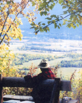 Dr. Betkowski and a view of the Upper Fraser Ranch