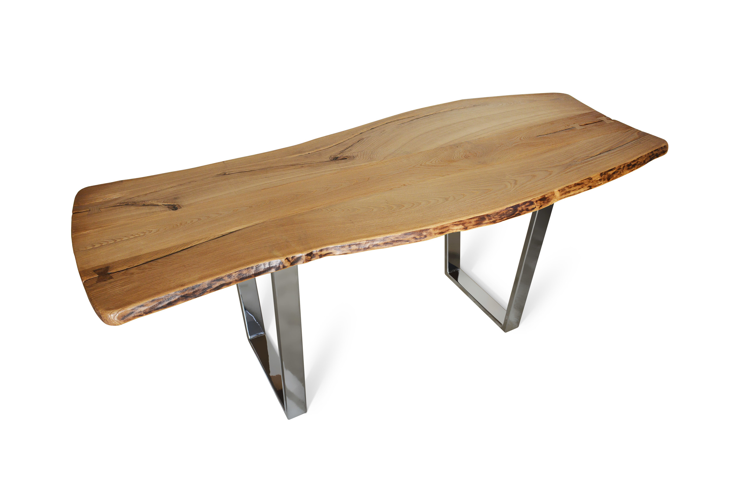 Etz & Steel Chardonnay Live Edge Table Chrome Base 1.jpg