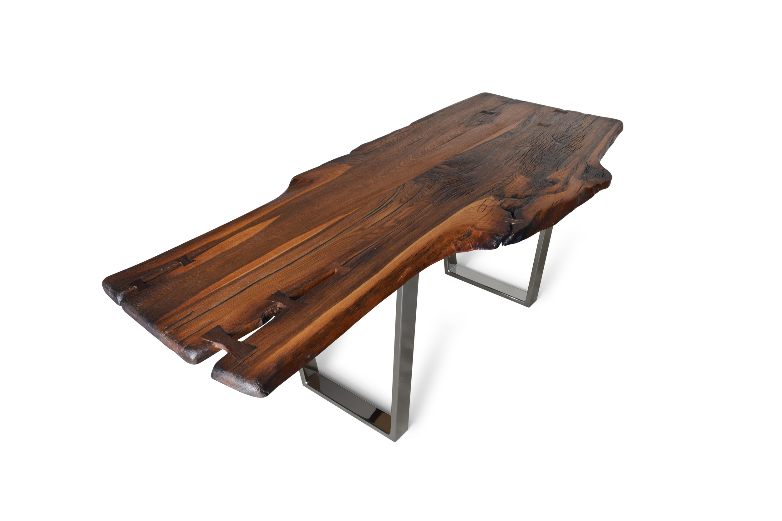 Etz & Steel Brown Beauty Live Edge Table Chrome Base 1.jpg