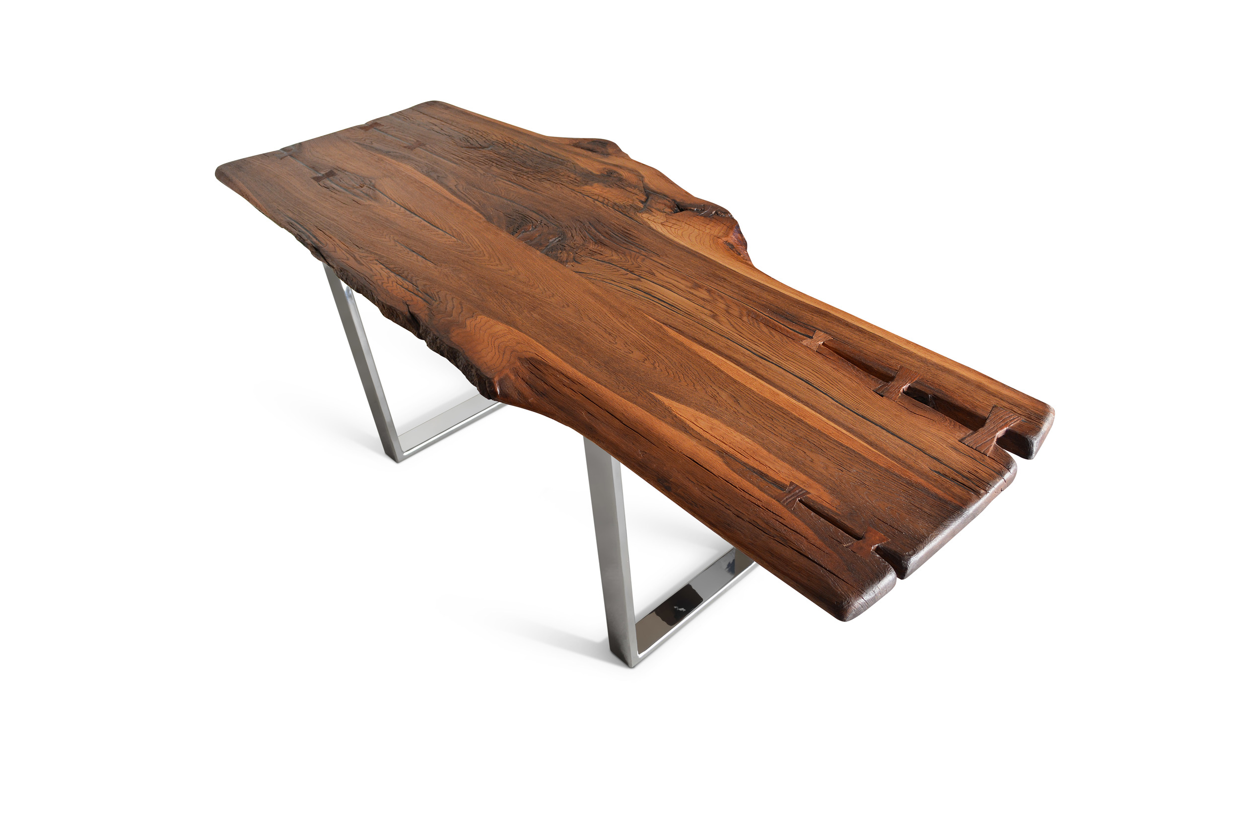 Etz & Steel Brown Beauty Live Edge Table Chrome Base 2.jpg