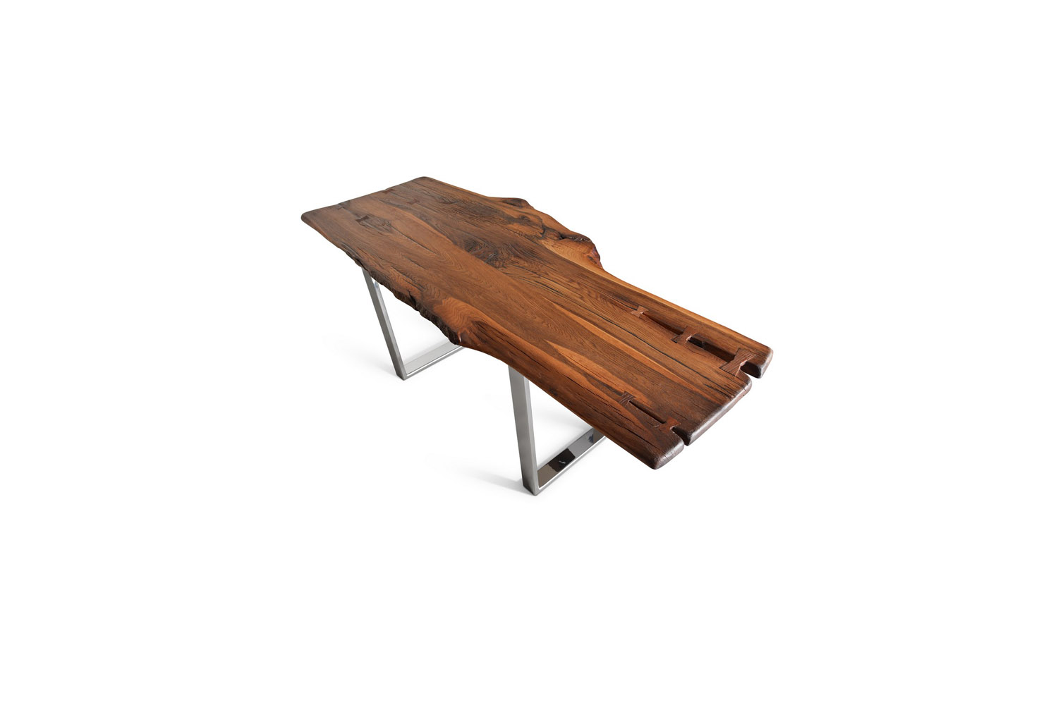 Etz & Steel Brown Beauty Live Edge Table Chrome Base 2.jpg