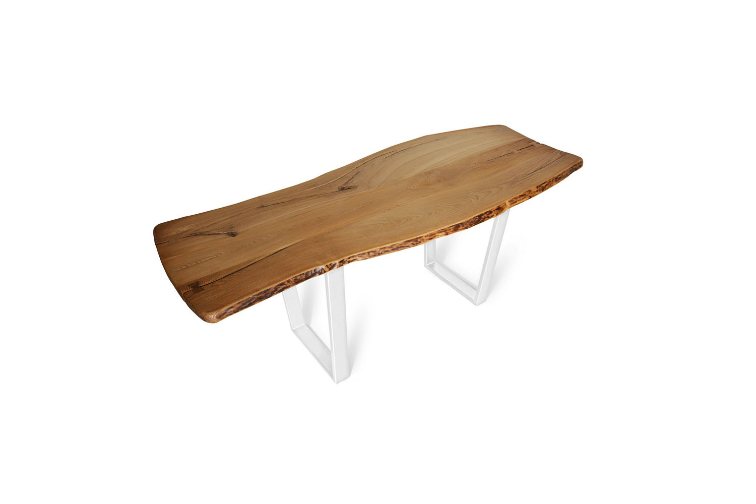 Etz & Steel Chardonnay Live Edge Table Pearl Sparkle White Base 1.jpg