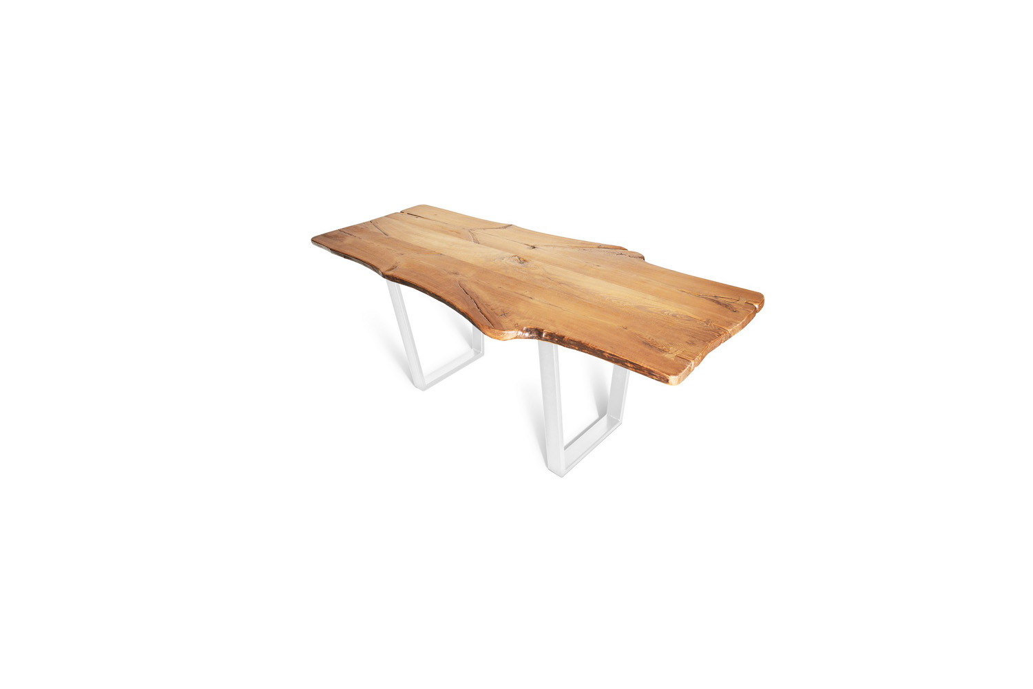 Etz & Steel King Ash Live Edge Table Pearl Sparkle White Base 1.jpg