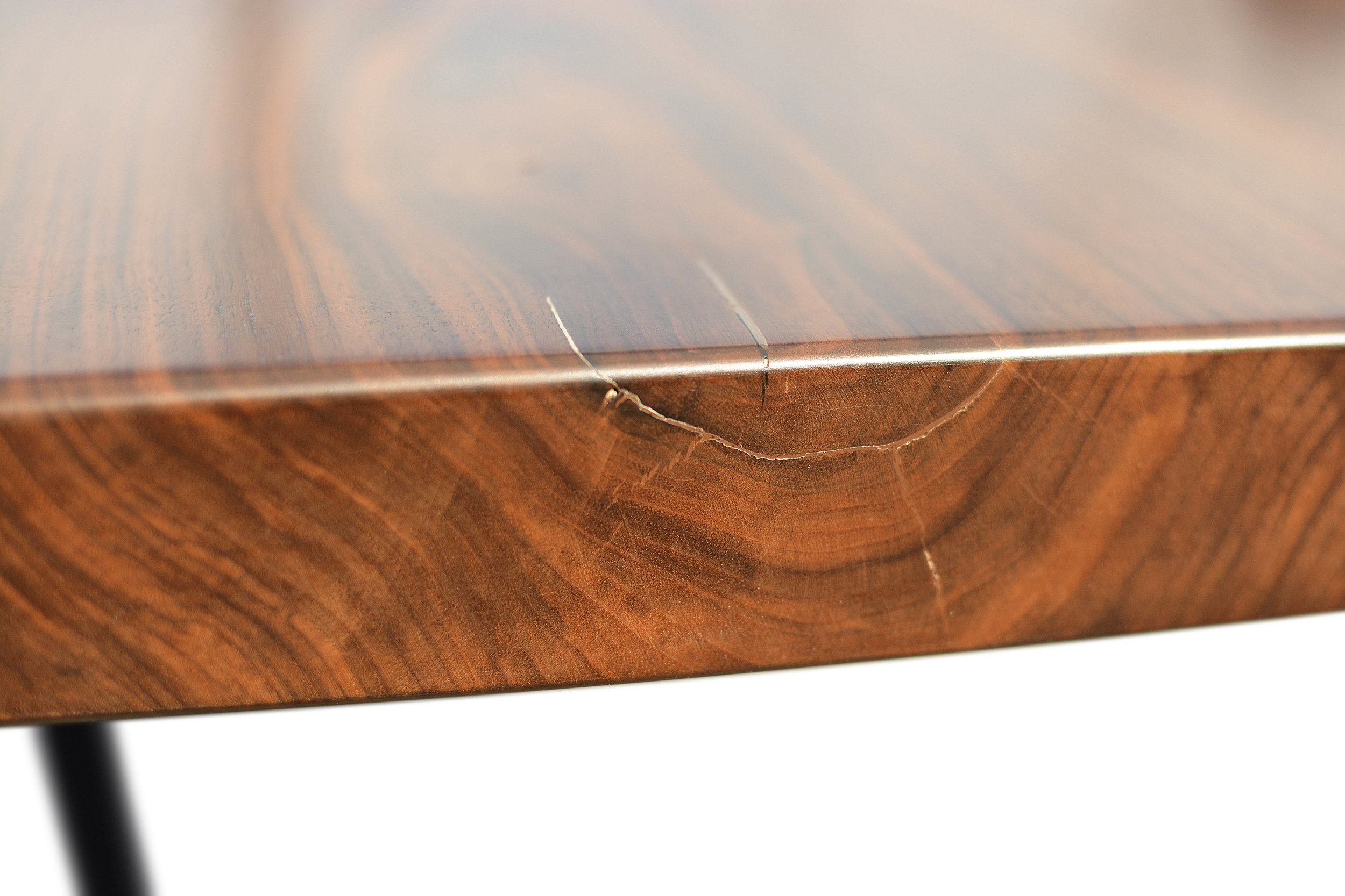 Etz & Steel Hermes Live Edge Walnut Table Close Up 4.JPG