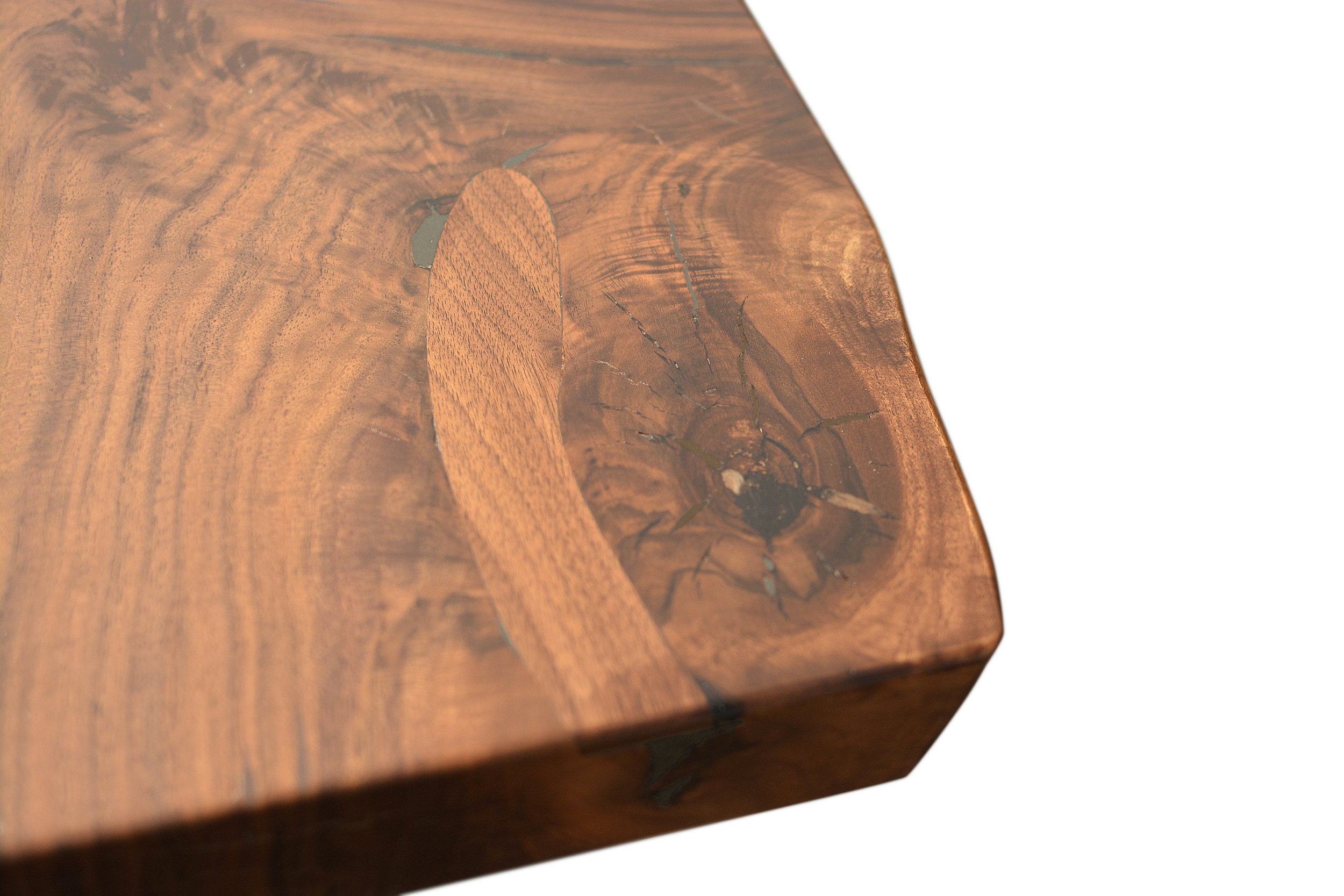 Etz & Steel Hermes Live Edge Walnut Table Close Up 10.JPG