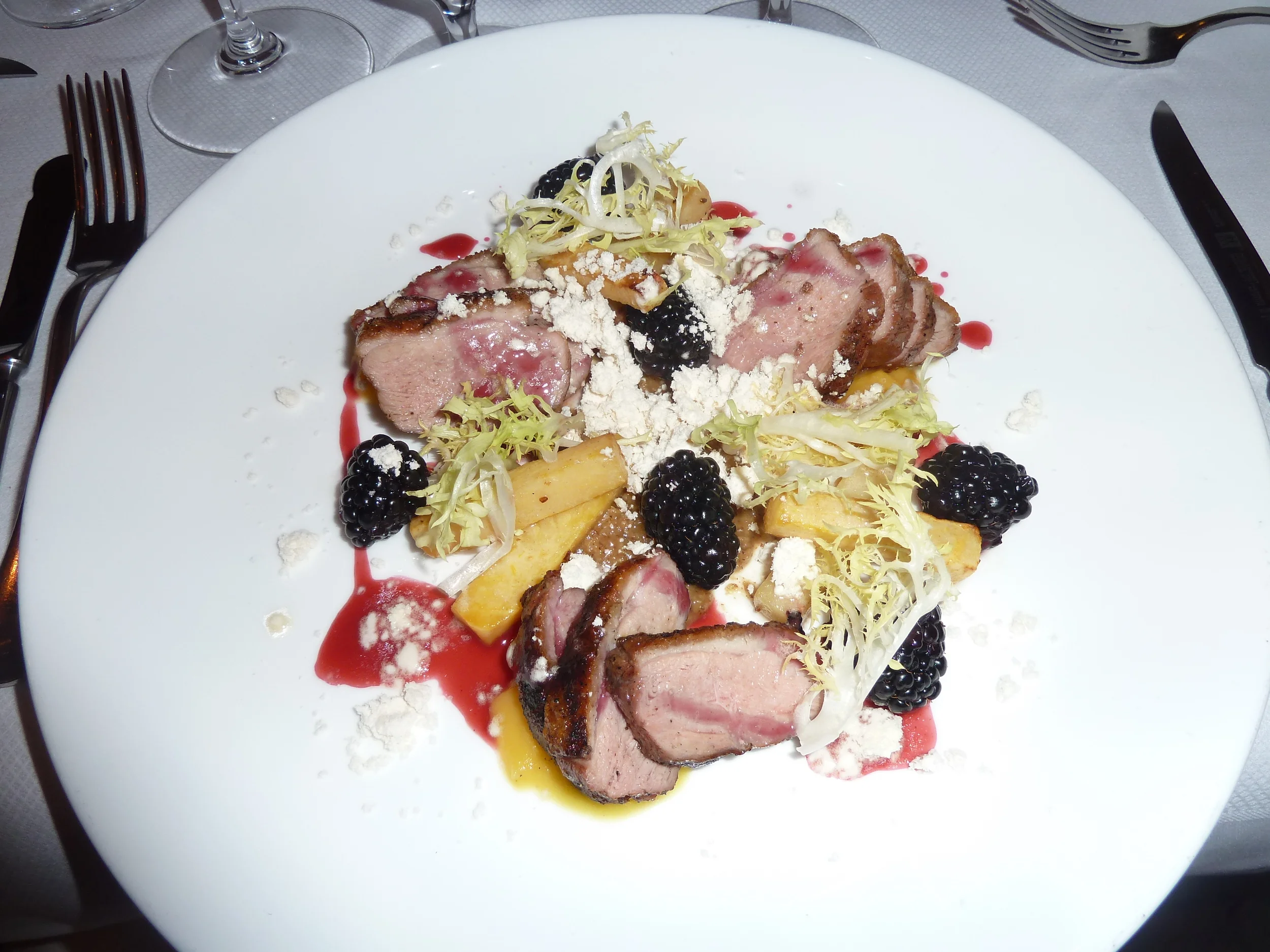 duck breast salad sweet basil.JPG
