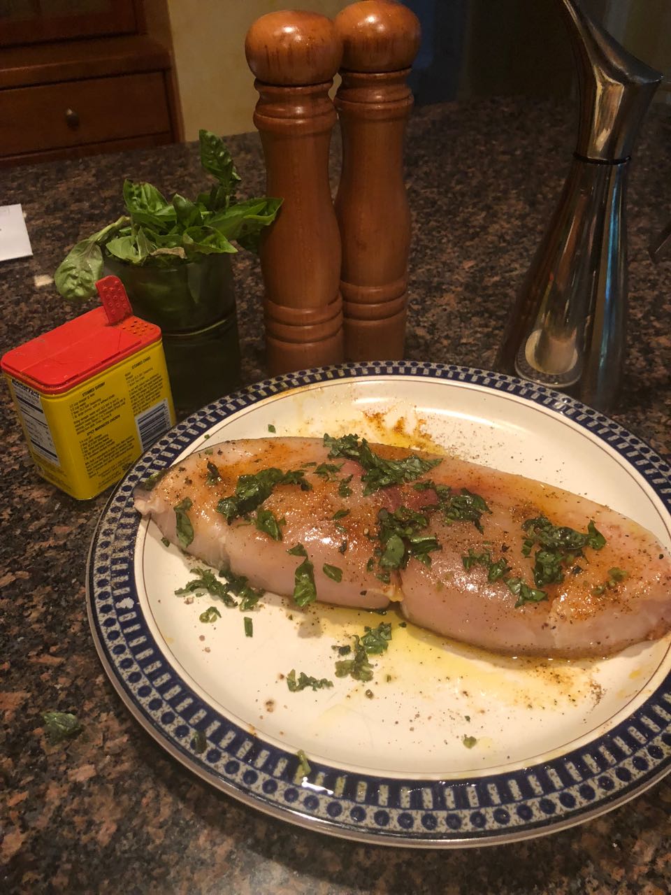 swordfish steak with marinade