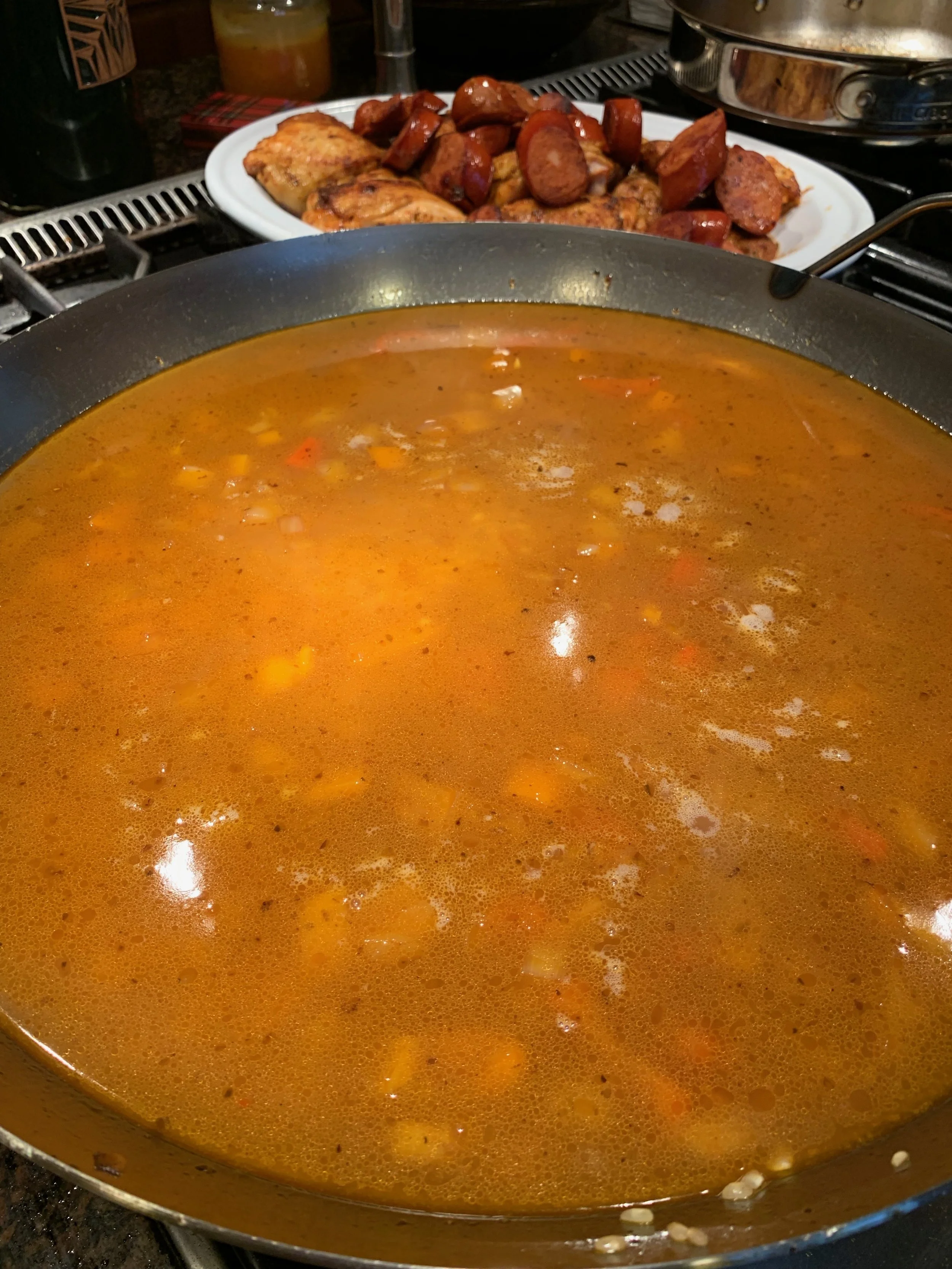 adding in more broth