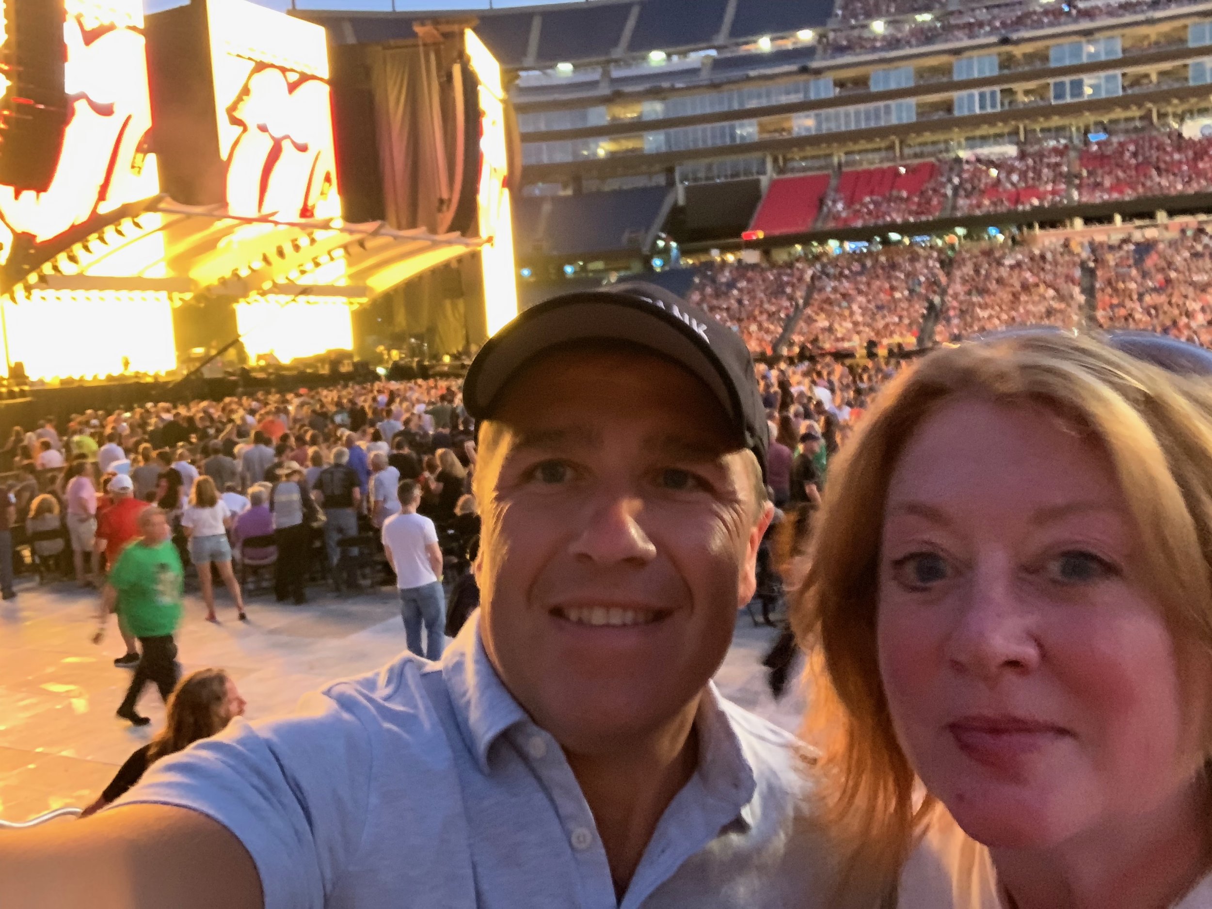 Ann and Bob at Rolling Stones Concert