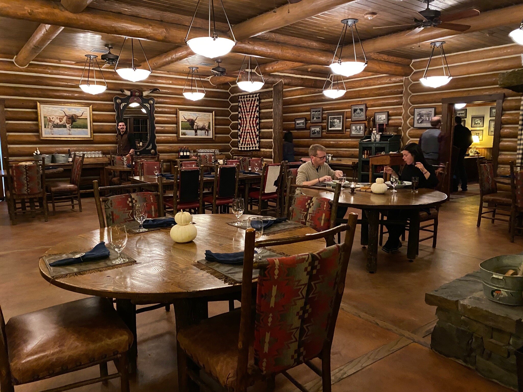 The dining room inside the Granite Lodge serves breakfast, lunch and dinner and will also pack picnic lunches for your Montana excursions.