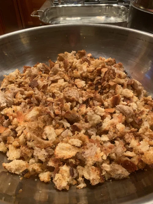 Wild Rice Stuffing With Veggies Herbs Food Follow Ann