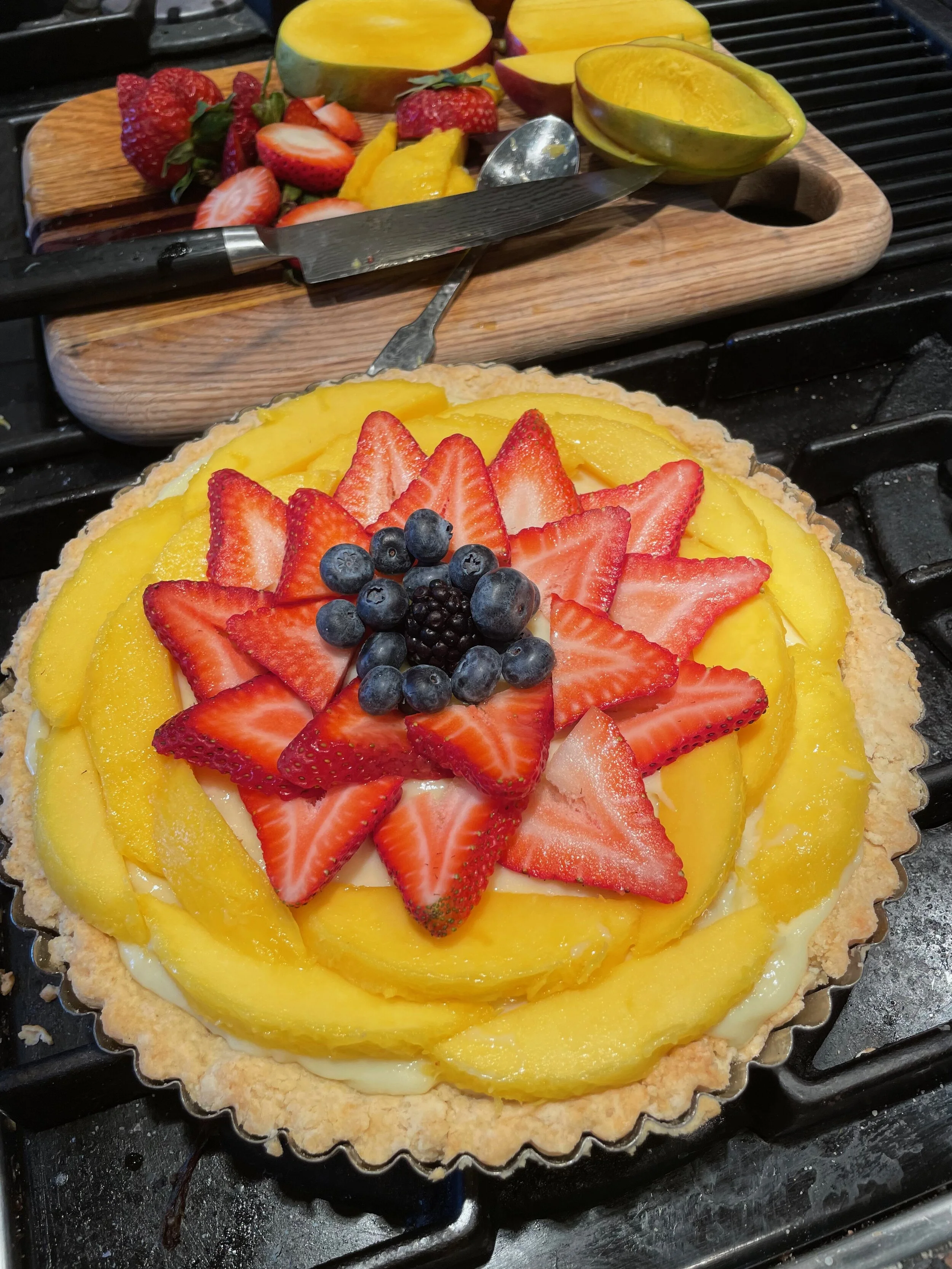 Fruit Tart with Pastry Creme Two Ways