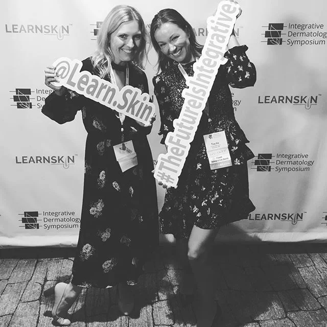 Having fun reuniting with classmate and colleague Dr. Tacita @agreaterwhole as we learn and share expertise at #IDS2019 #inteGREATive @learn.skin #integrativedermatologysymposium