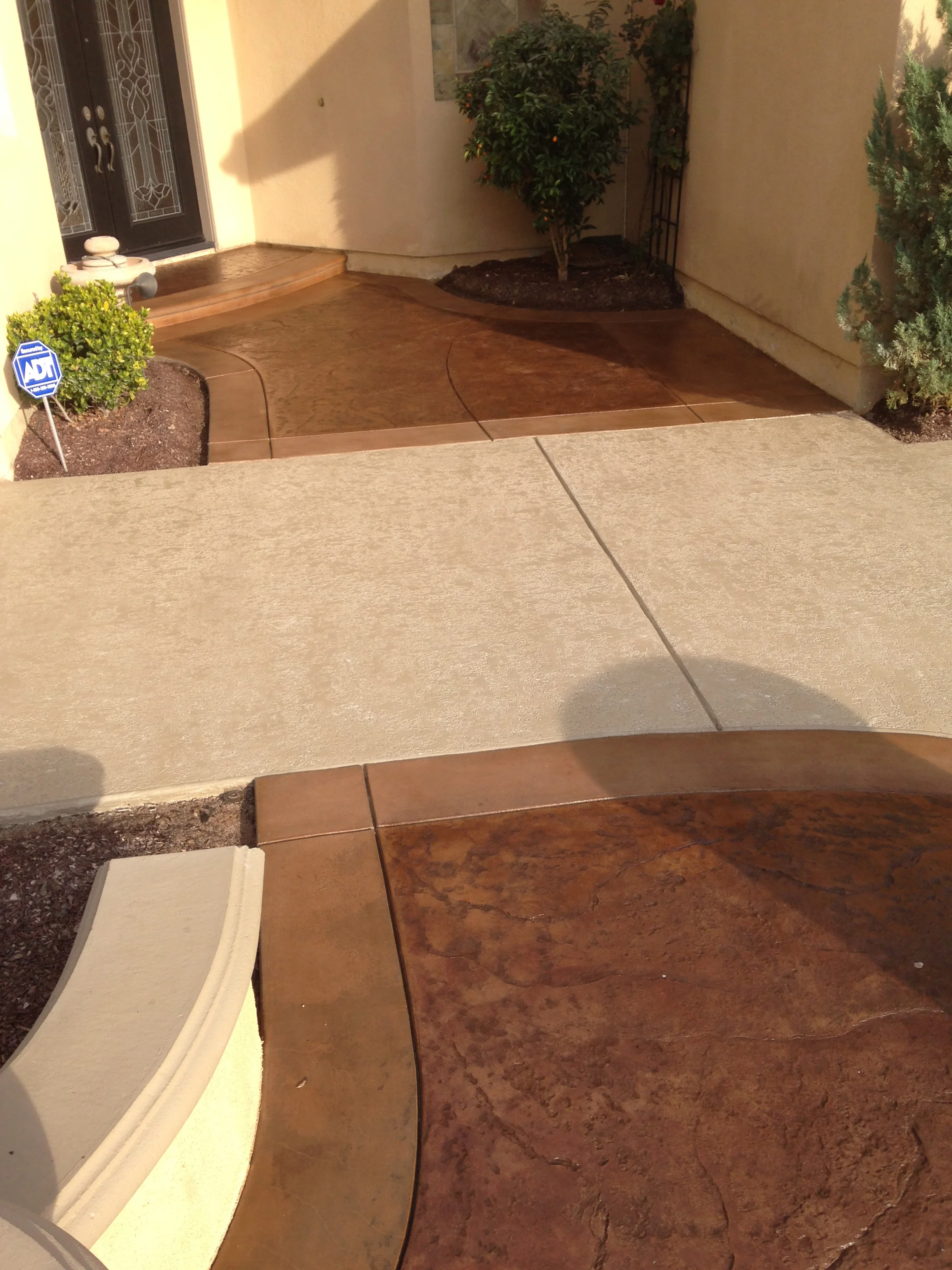 Exterior Concrete Staining